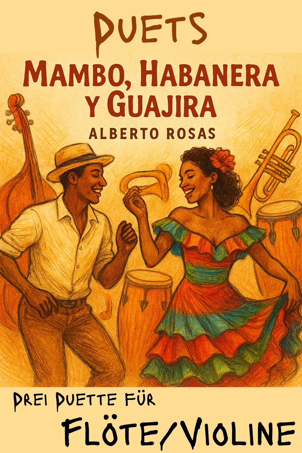 Mambo, Habanera y Guajira — für zwei Flöten